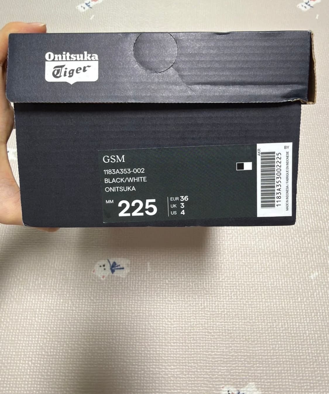 정품 오니츠카타이거 GSM 블랙 225 새상품 202,000➡️80,00 상품이미지7