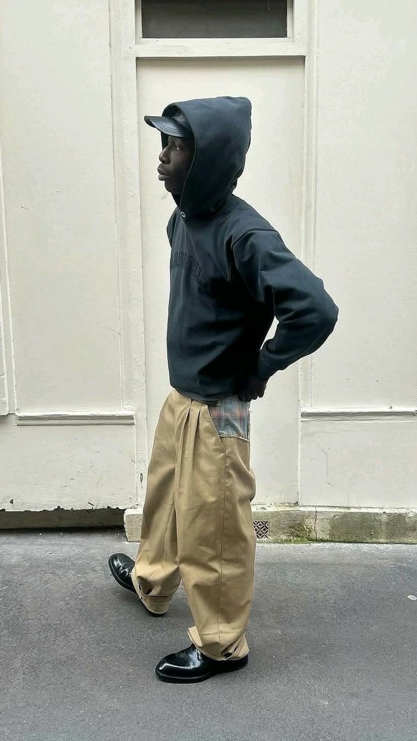 [42] 마르지엘라 펜들턴 요크 체크 와이드 팬츠 상품이미지3