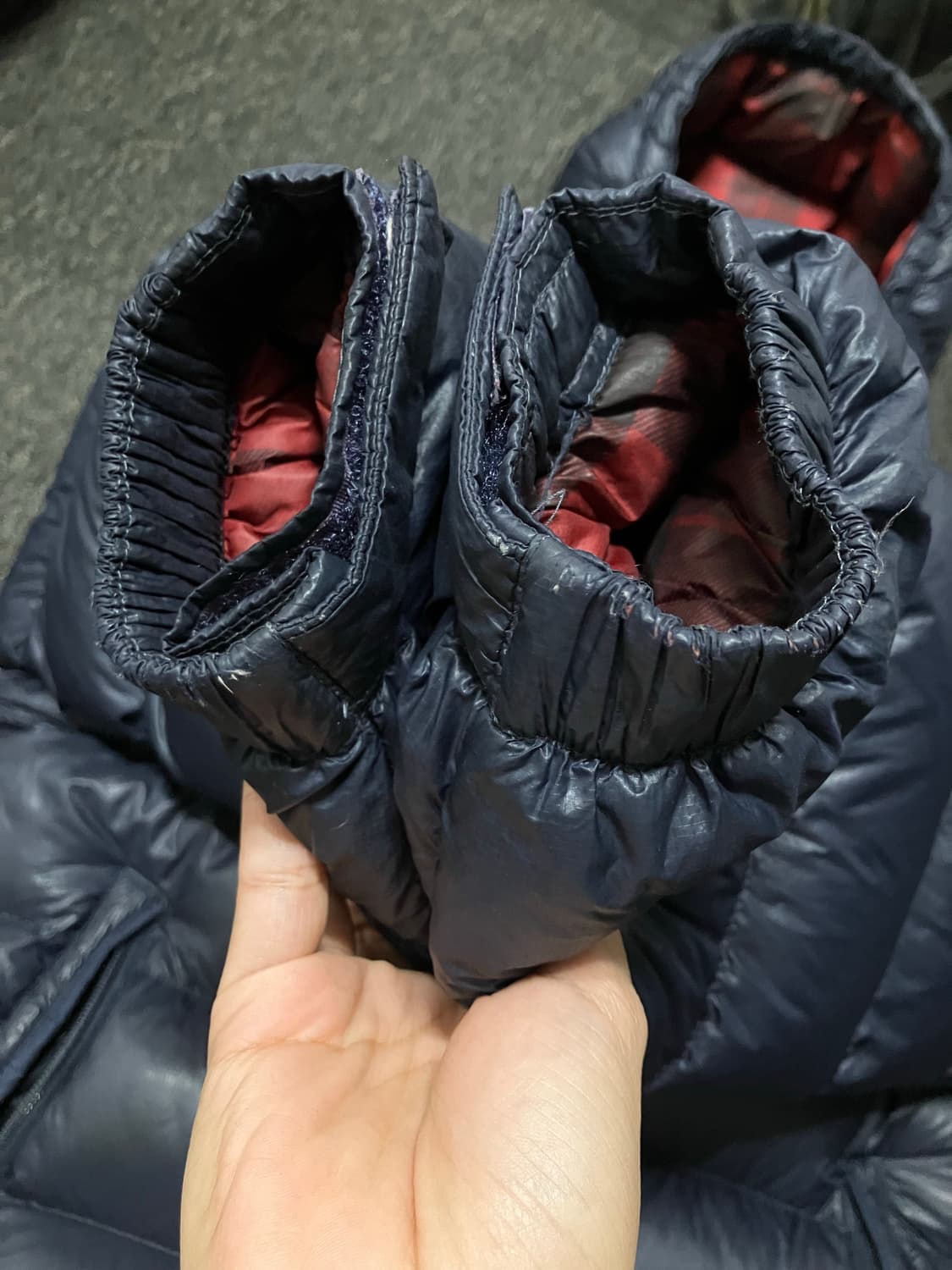 노스페이스 메트로 알파 네이비 850 눕시 패딩 상품이미지4