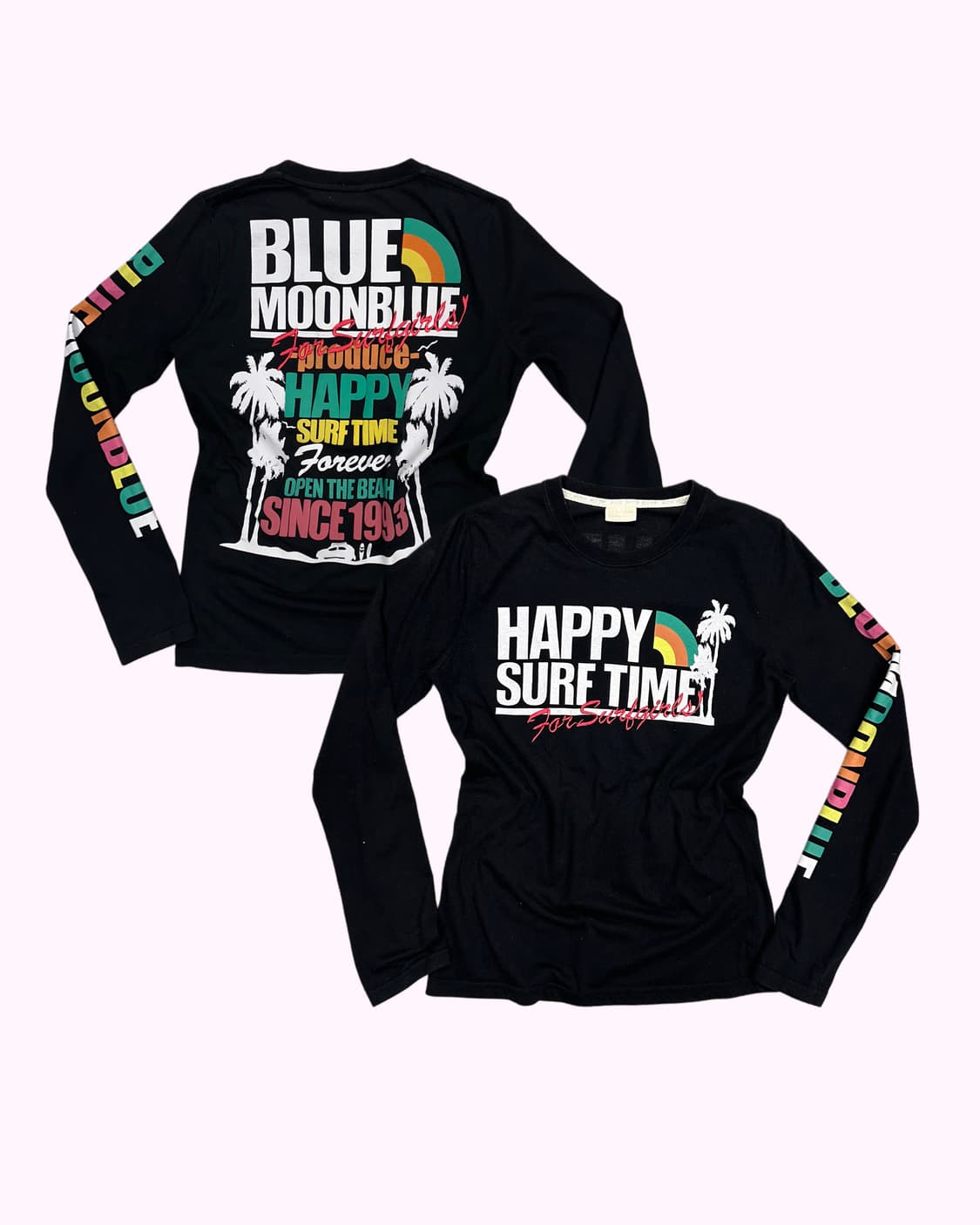 hawaiian printing slim t-shirt 상품이미지1
