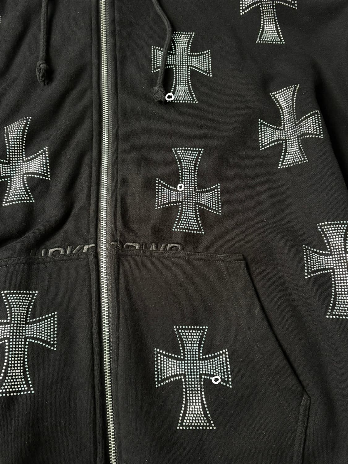 언노운 런던 라인스톤 후드집업 unknownlondon 상품이미지2