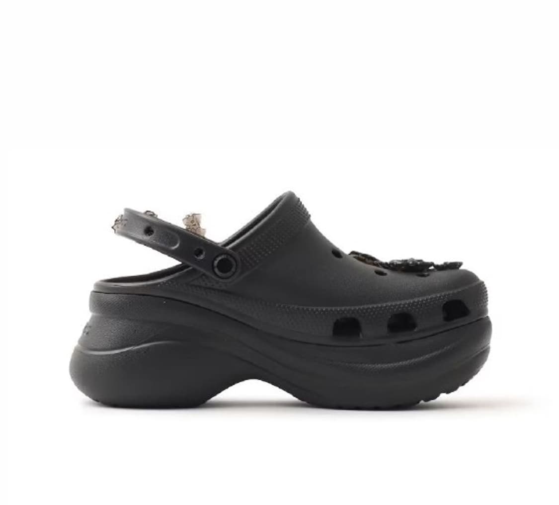 크록스 베 트랜스루센트 플로럴 클로그 블랙 213120-001 상품이미지3