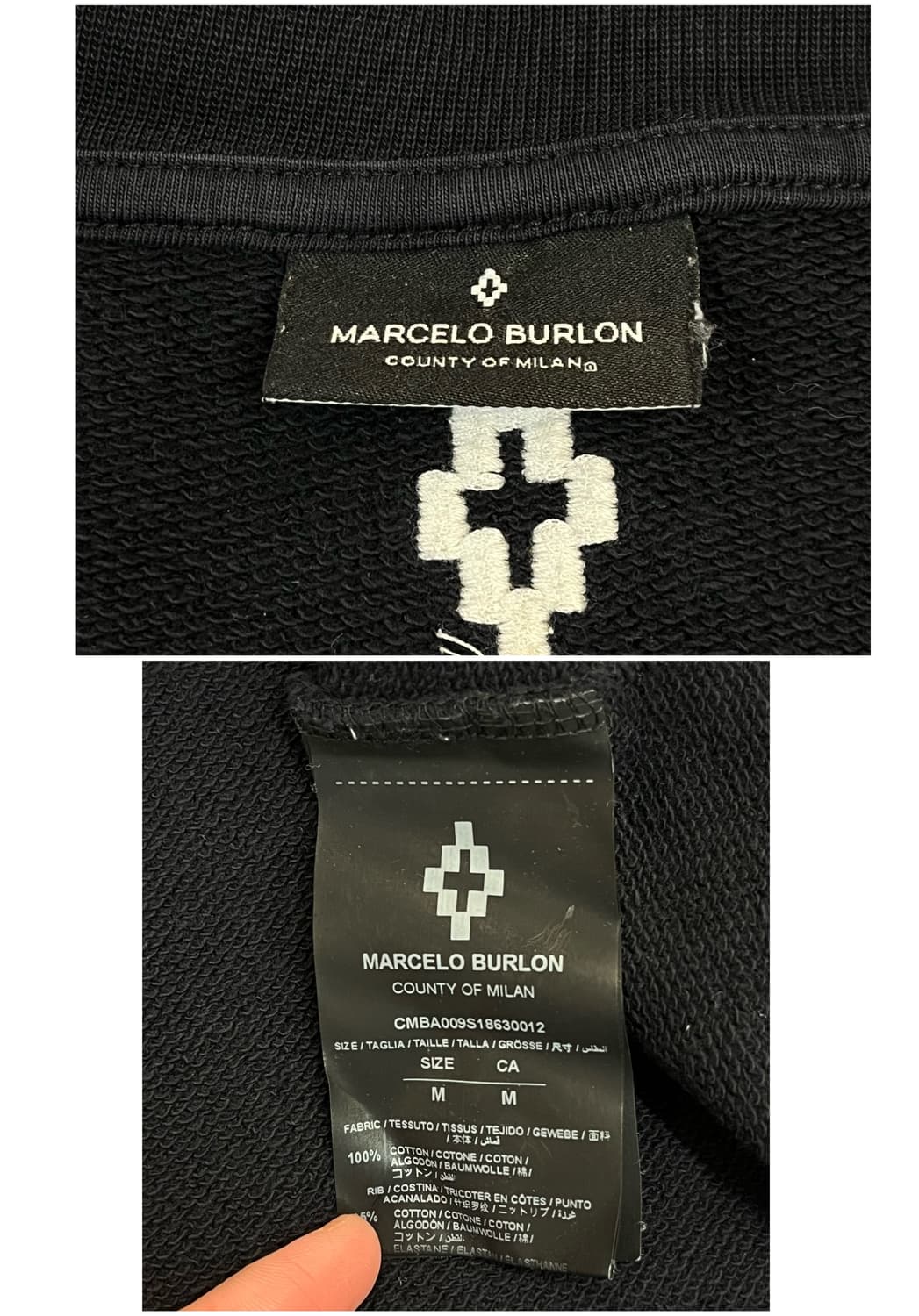 마르셀로 블론 맨투맨 블랙 M #csz3662 상품이미지3