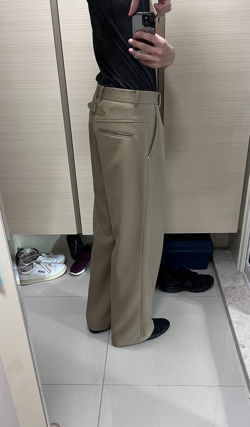 라벨아카이브 베이지 슬랙스 상품이미지2