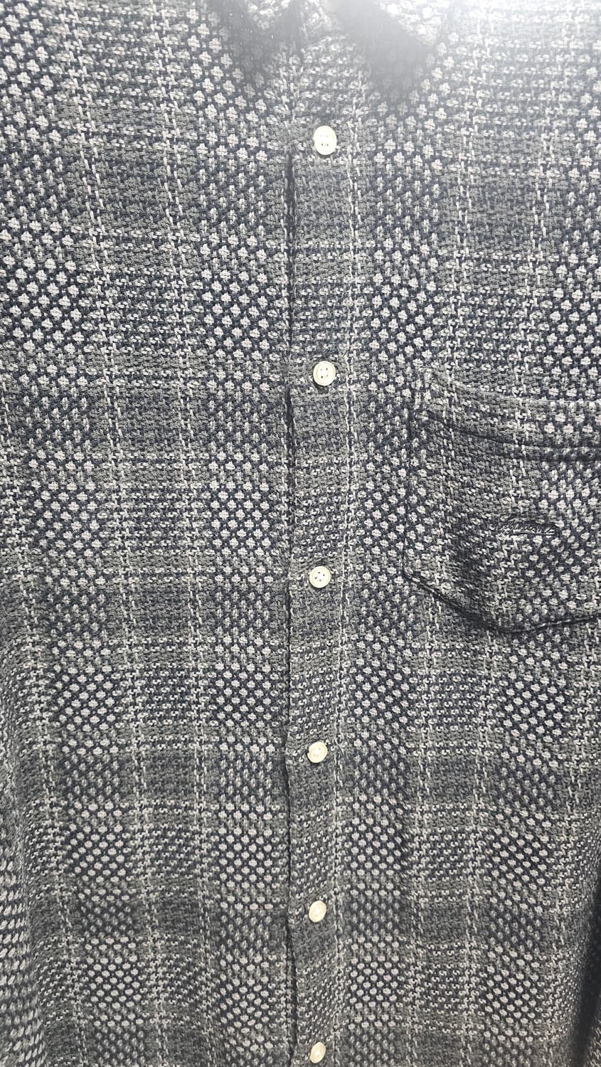 슈프림 베스킷 위브 플레이드 셔츠 블랙 xl 상품이미지8