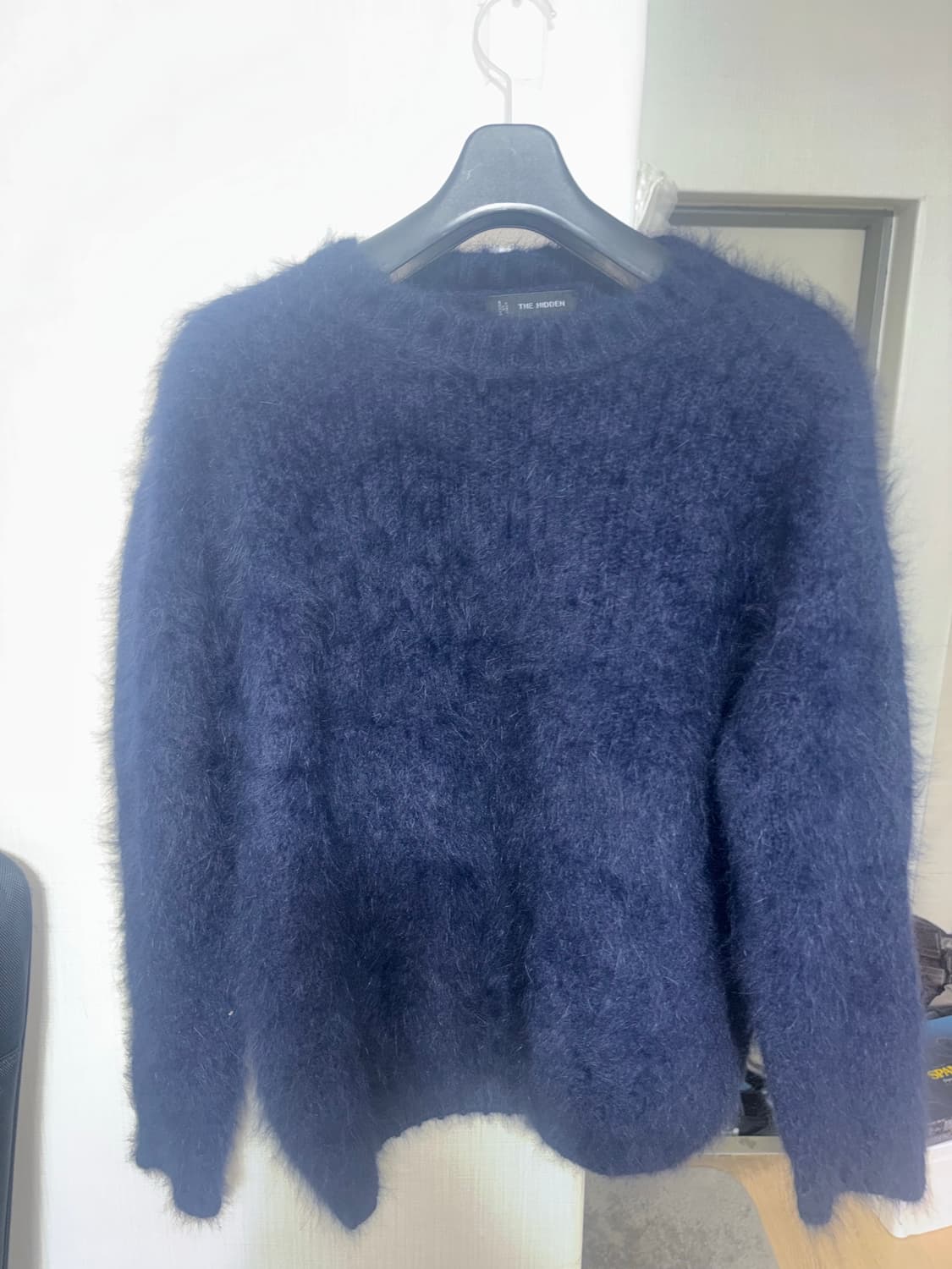 네이비 퍼 니트 상품이미지2