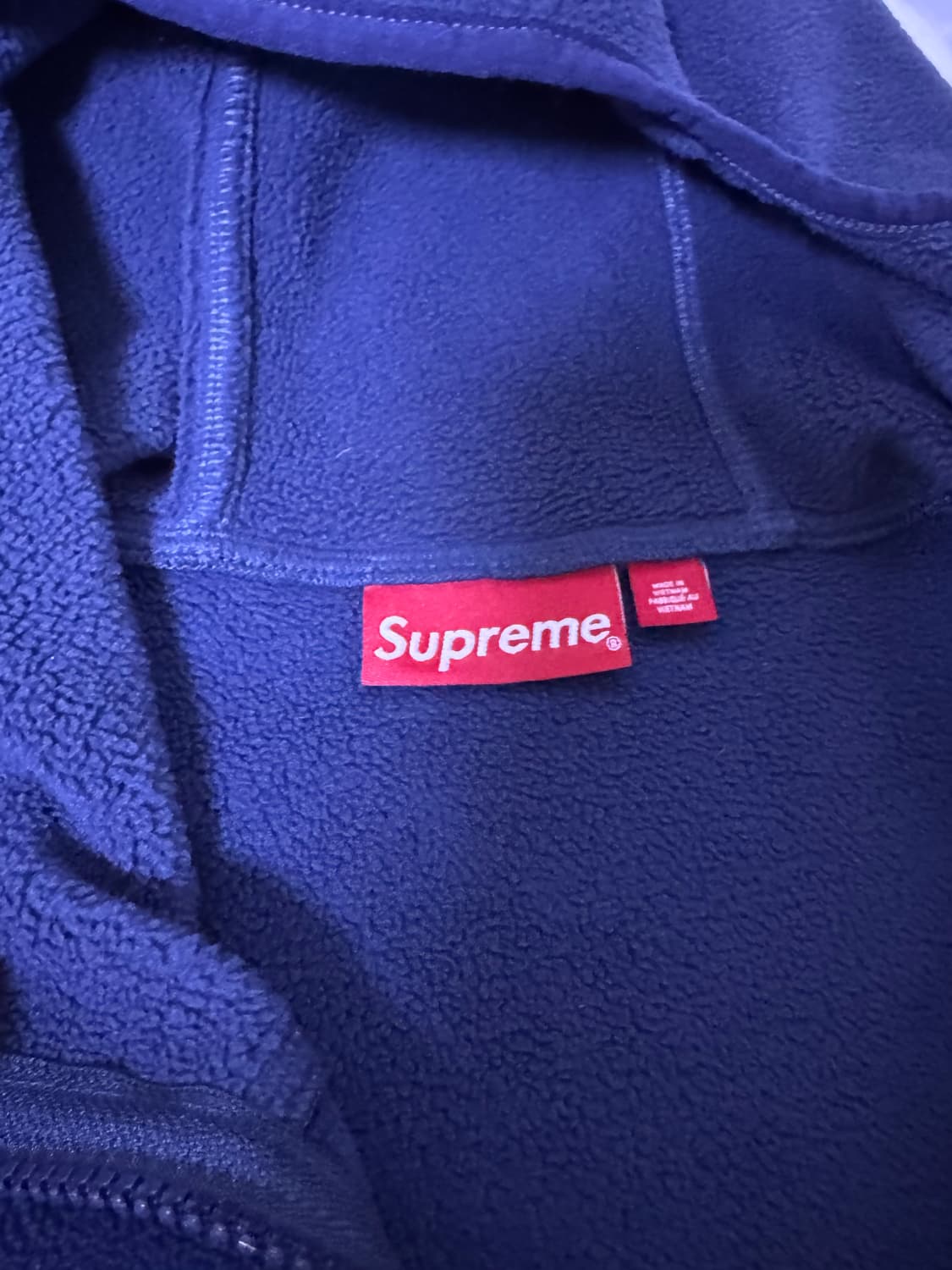 슈프림 폴라텍 하이넥 후드티 미디움 상품이미지2