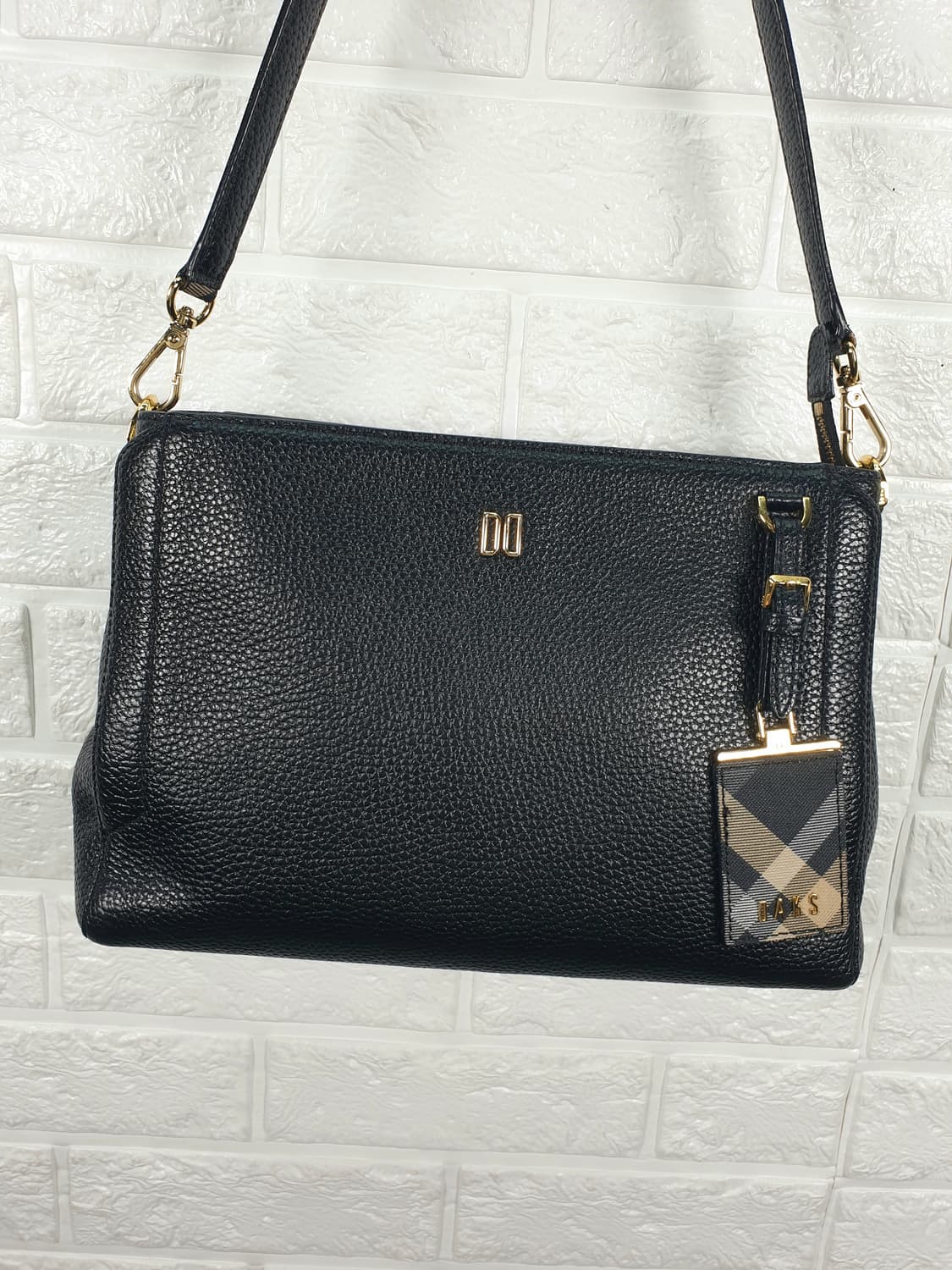 닥스 DD로고 소가죽 숄더백 상품이미지3