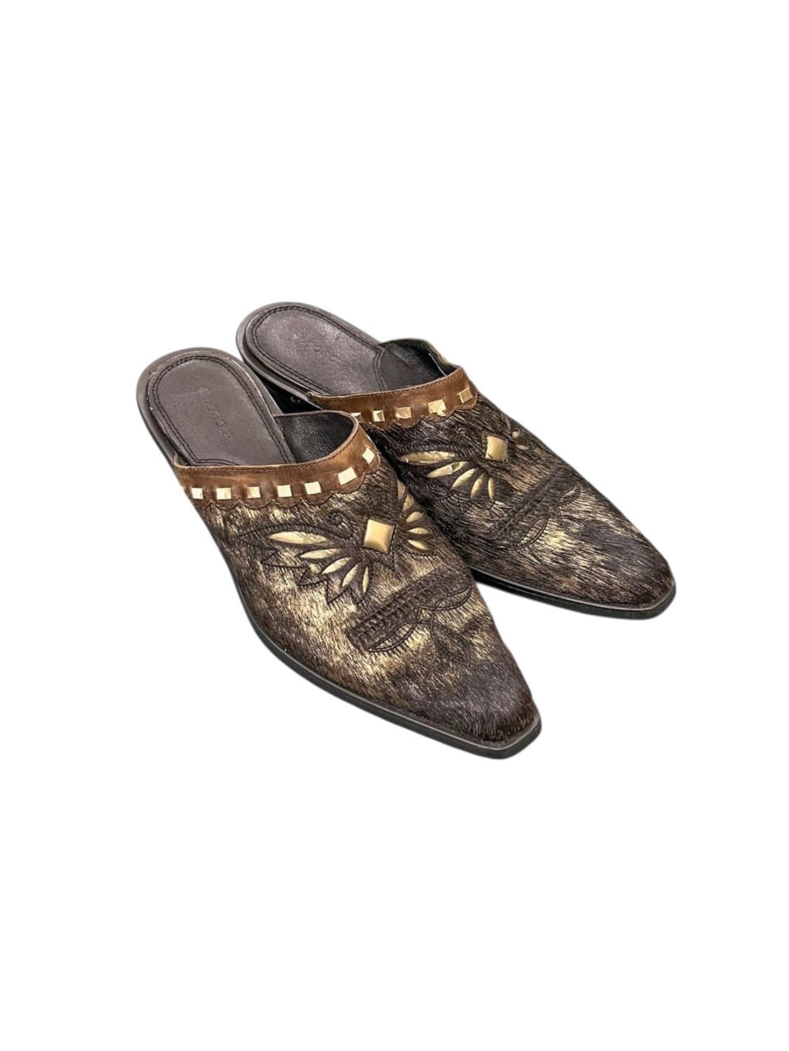 PONY HAIR LEATHER MULE 상품이미지1