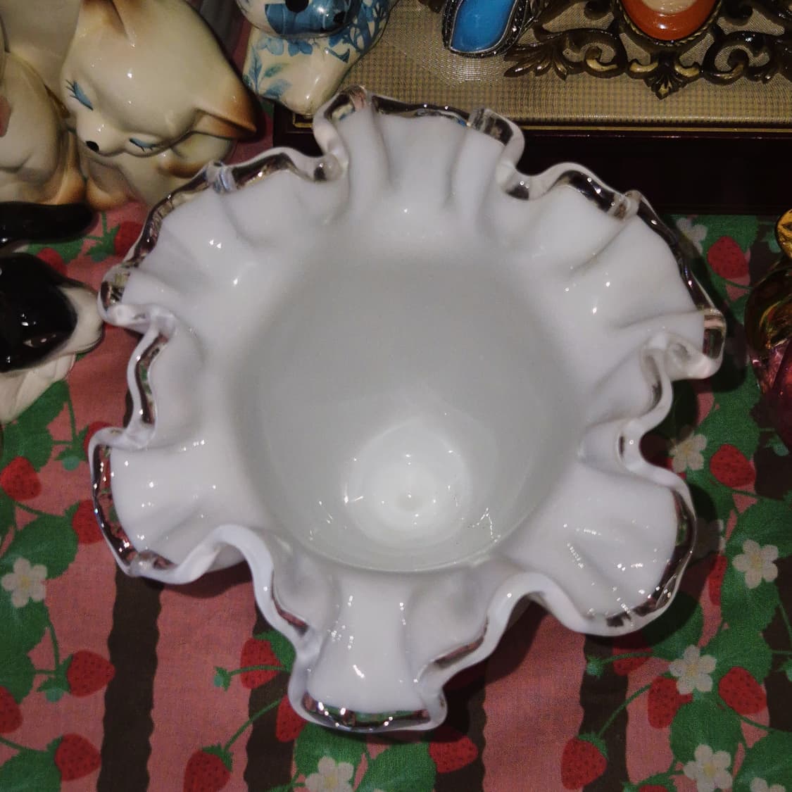 70s 밀크 오팔린 프릴 글라스 홀더 상품이미지8