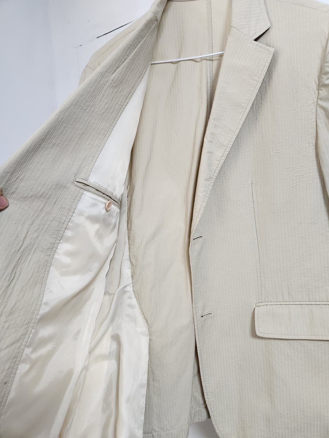 베이지색 케주얼 혼방 자켓 블레이저 95 상품이미지3