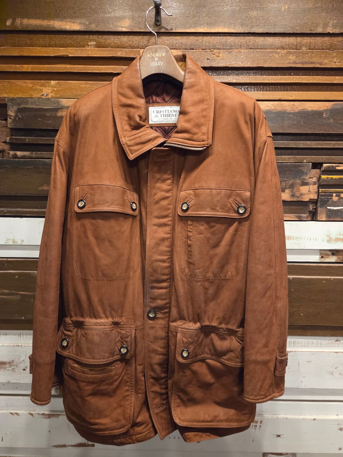 크리스티아노 디 티엔느 누벅레더자켓 상품이미지10