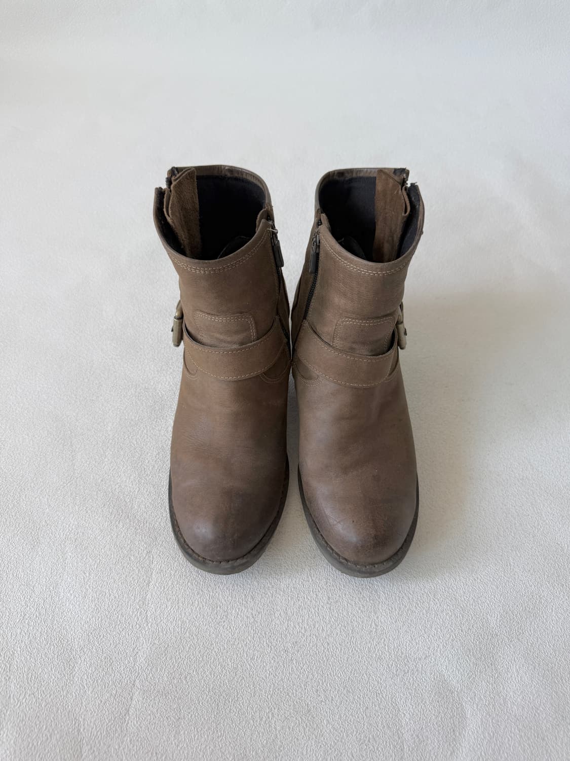 [약 235-240]Pre owned 레더 버클 부츠 상품이미지2