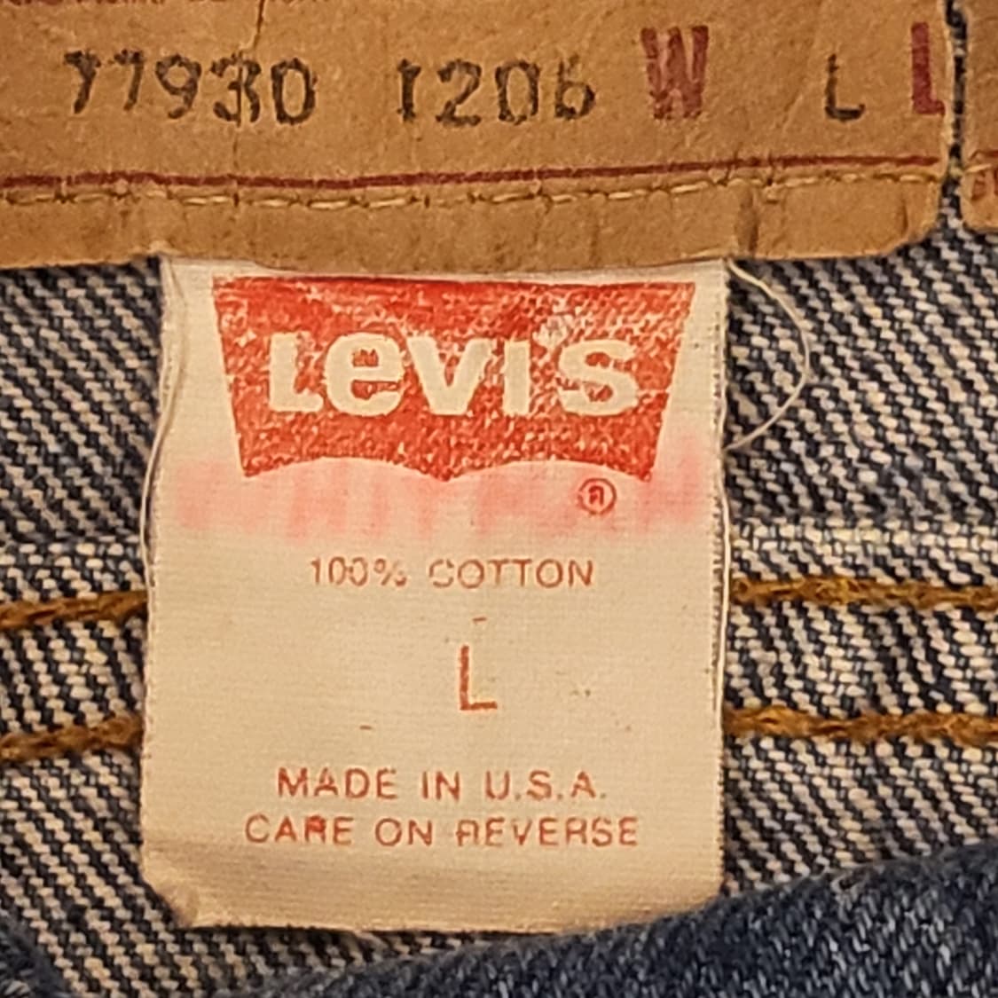 90s Made in USA 빈티지 리바이스 오버핏 데님자켓 청자켓 상품이미지6