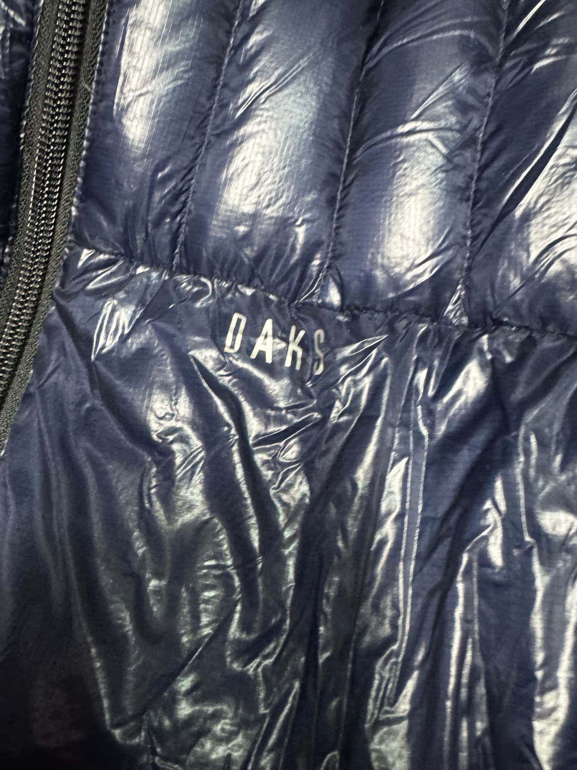 여성 닥스 daks 골프 구스다운 네이비 유광 후드 패딩 상품이미지5