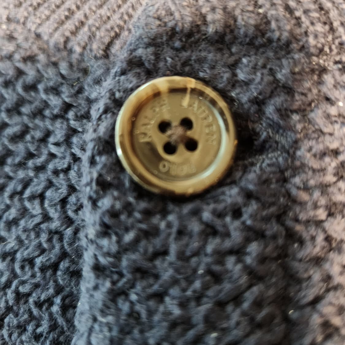 폴로 랄프로렌 골지 와플 니트 가디건 M 상품이미지5