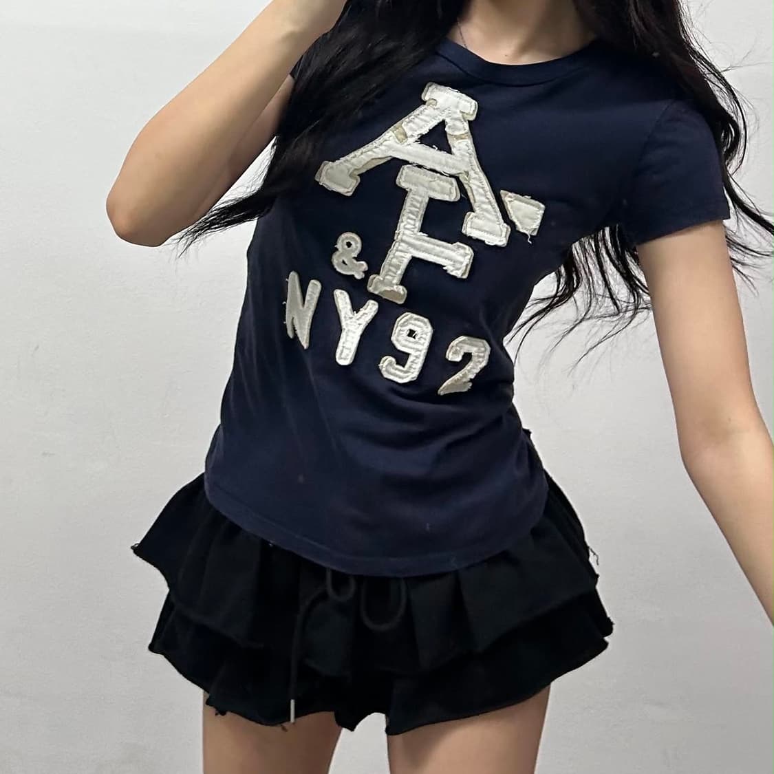 아베크롬비 y2k 여리핏 걸즈 반팔 티셔츠(M) 상품이미지3
