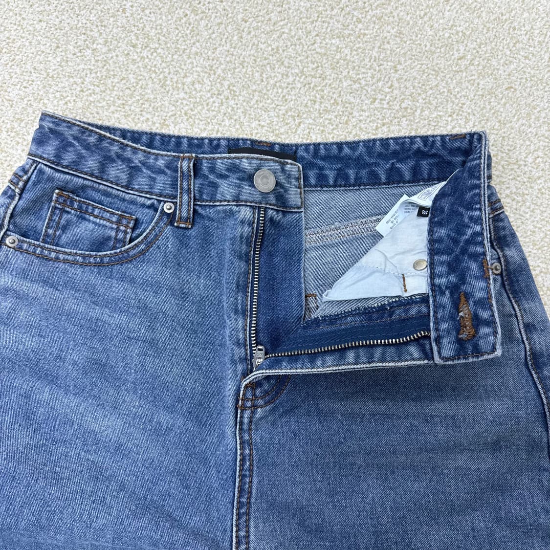 [26] 무신사스탠다드 미디엄인디고 아치 테이퍼드 진 0119T2 상품이미지5