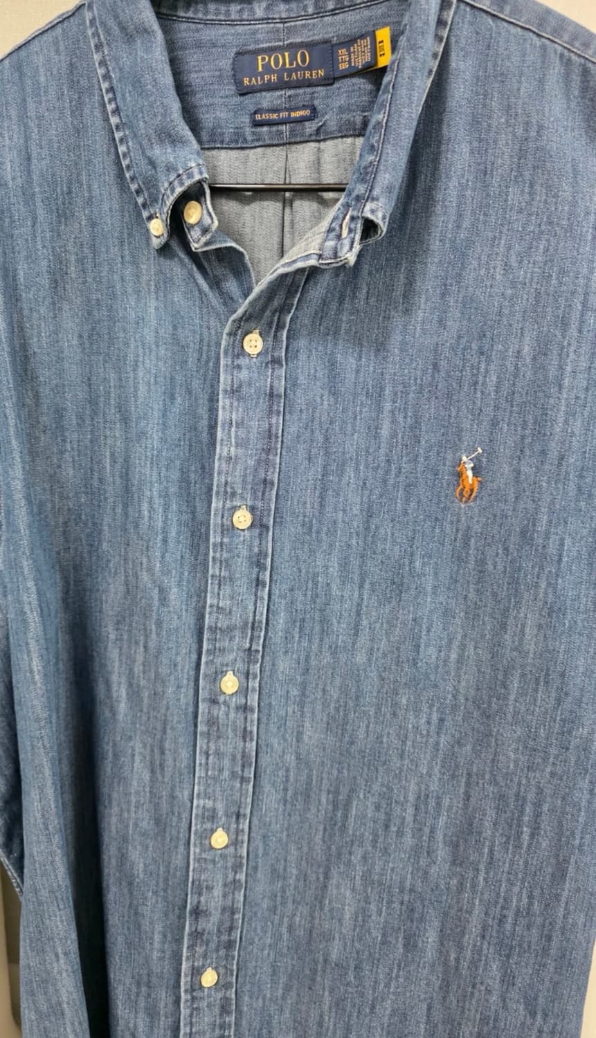 폴로 랄프로렌 25SS 클래식핏 샴브레이 반팔 셔츠 상품이미지1