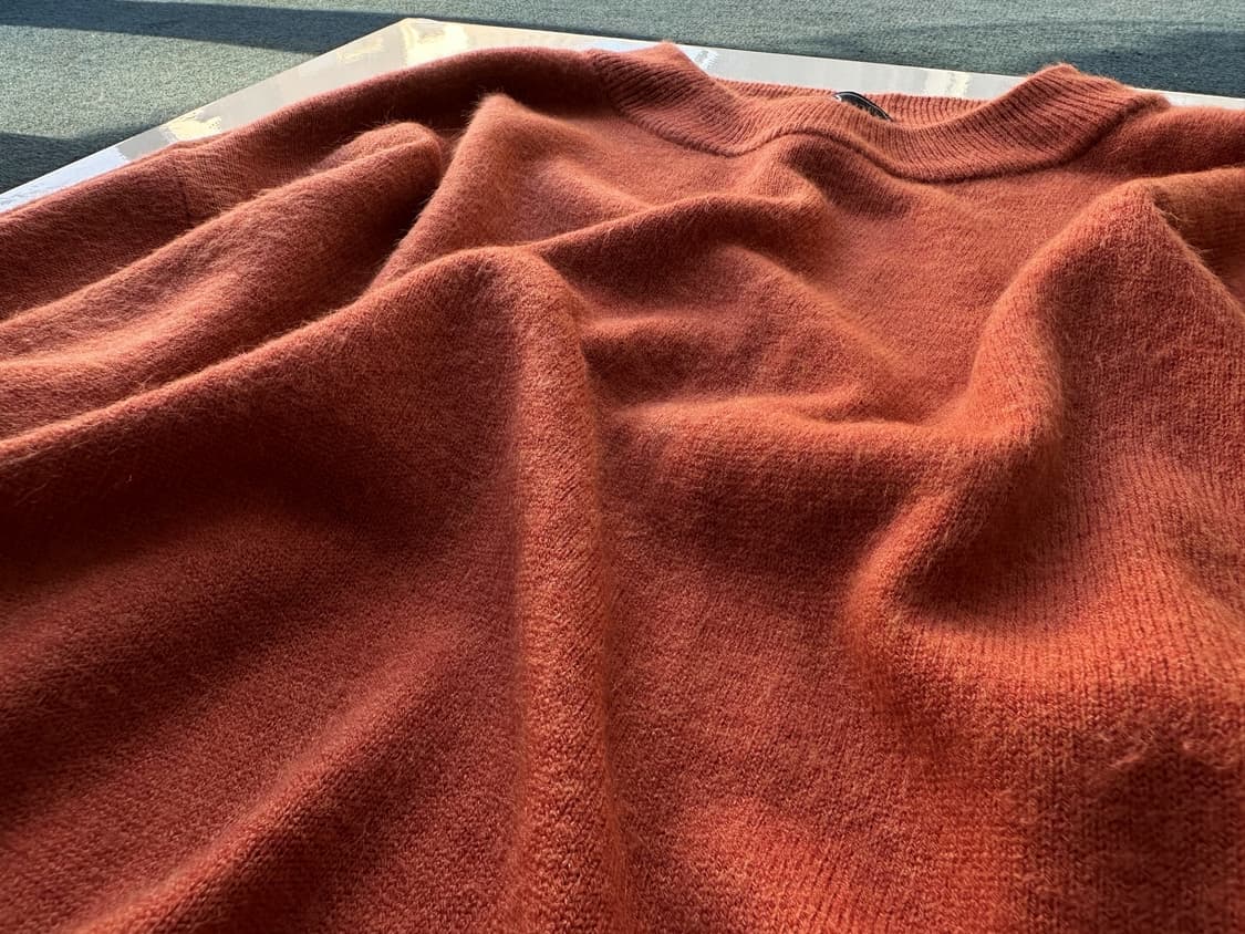 Wide rib neck carrot knit 상품이미지5