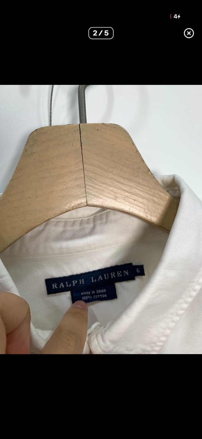 폴로 랄프로렌 화이트 옥스포드 셔츠 상품이미지2