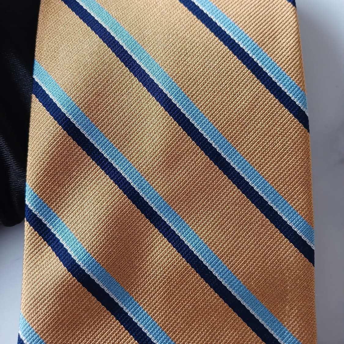 브룩스 브라더스 실크 옐로우 넥타이 9.5cm A+~A A19153
 상품이미지6