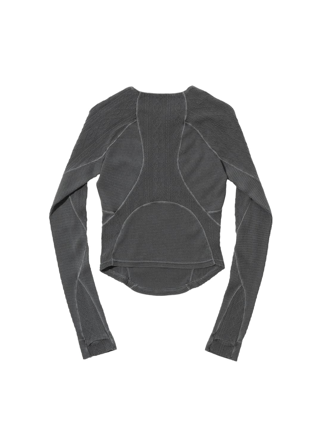 Hyein Seo 혜인서 하프집업 레글런 탑 애쉬블루 반집업롱슬리브그레이 상품이미지6