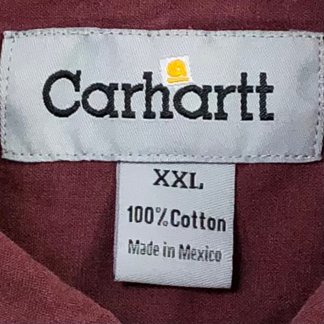 Xxl 칼하트 버건디 헤비 워크 빅셔츠 상품이미지3