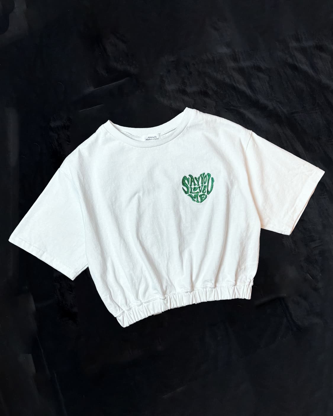 일본빈티지 크롭 반팔티셔츠 상품이미지1