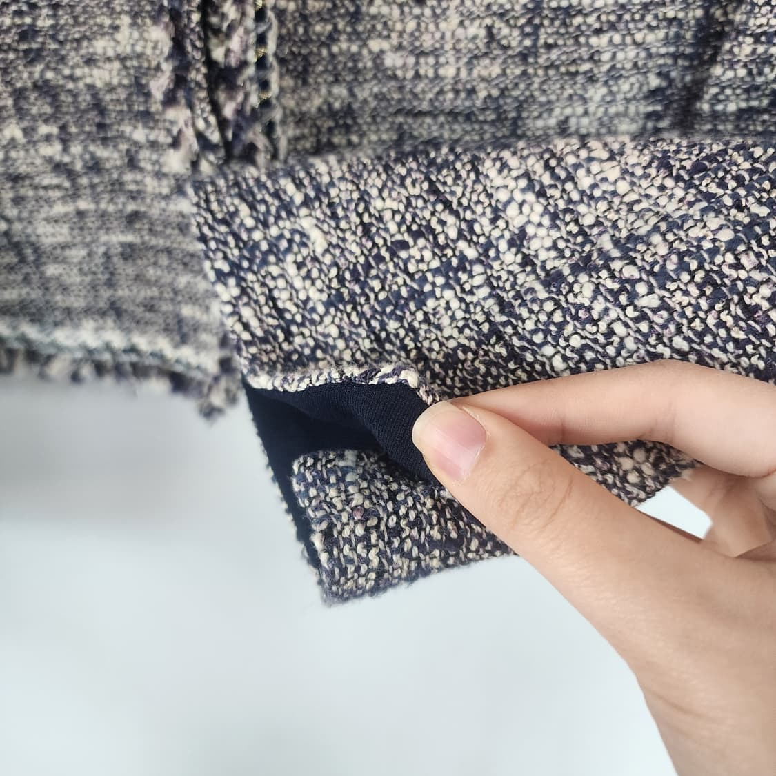 SOUP 믹스 트위드 노카라 자켓 상품이미지5