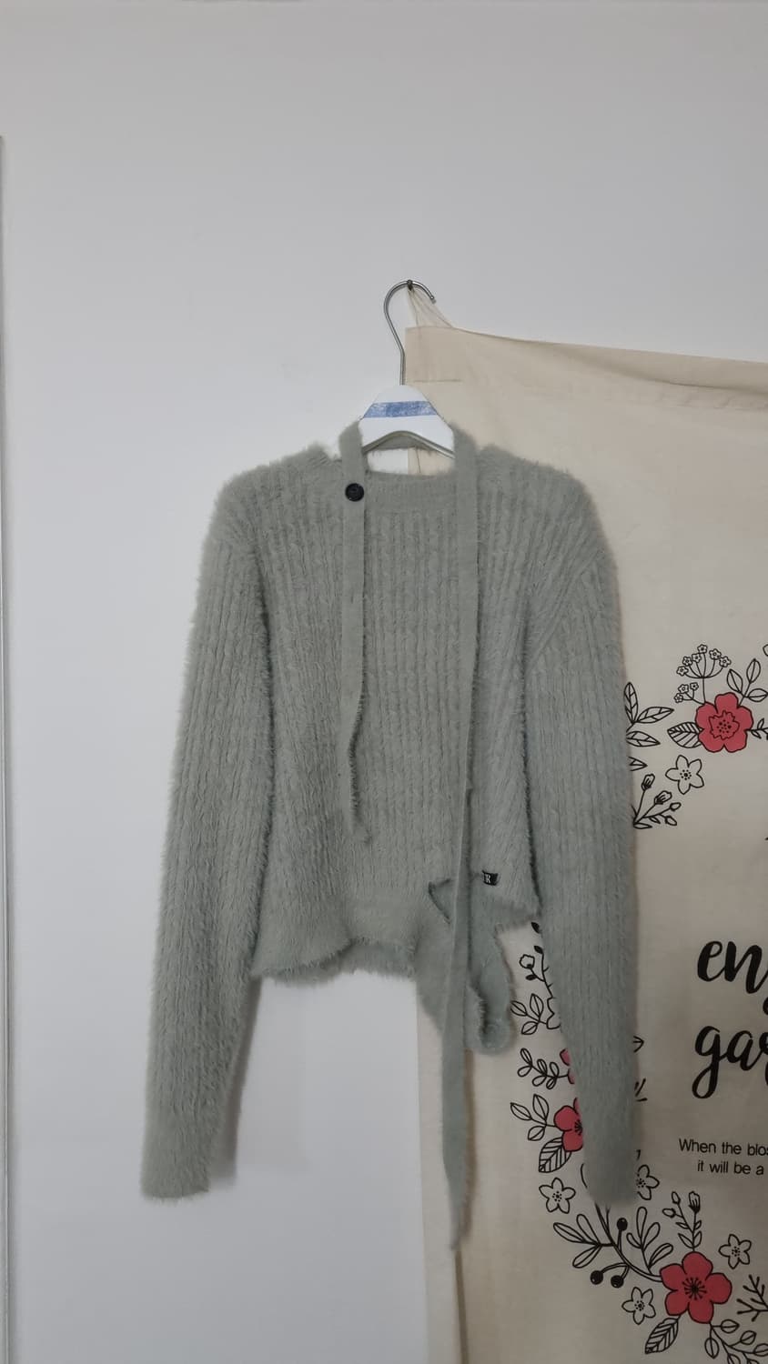 SATUR Fair slit muffler knit S 상품이미지3