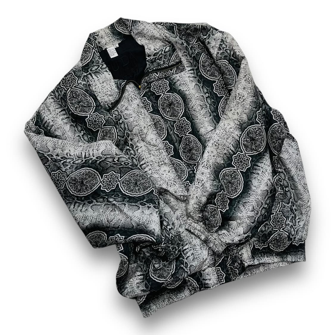 FUDA 90s Snake pattern silk jacket 상품이미지2
