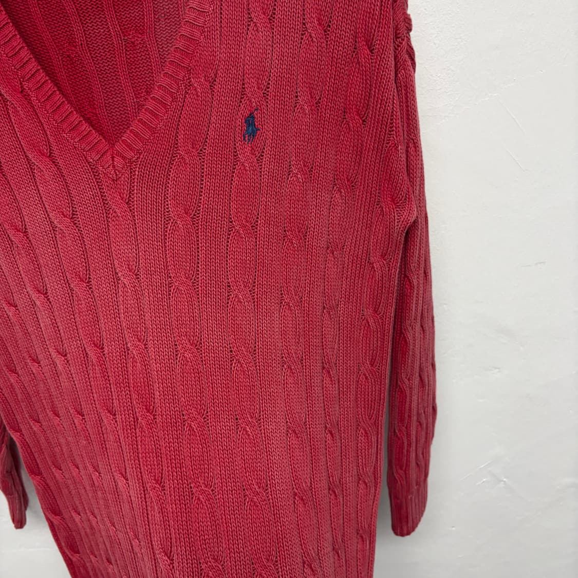 폴로 랄프로렌 케이블 브이넥 니트 1 상품이미지6