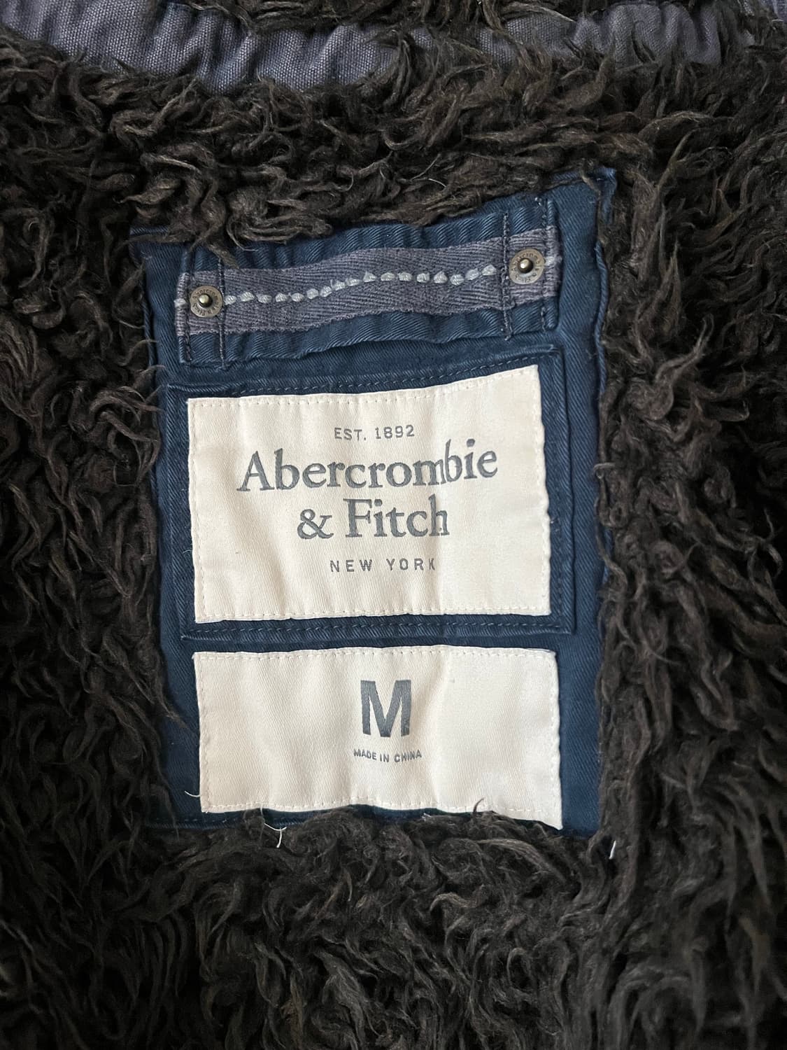 아베크롬비 울프죠 후드집업 네이비 M 상품이미지2