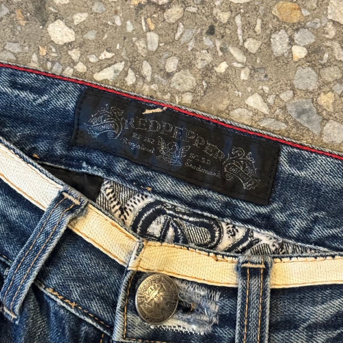 레드 페퍼 날개 패치 데님팬츠 상품이미지6