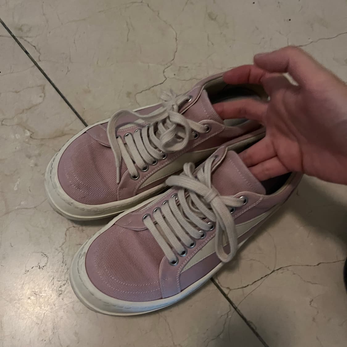 릭오웬스 컨버스 39 핑크 상품이미지1