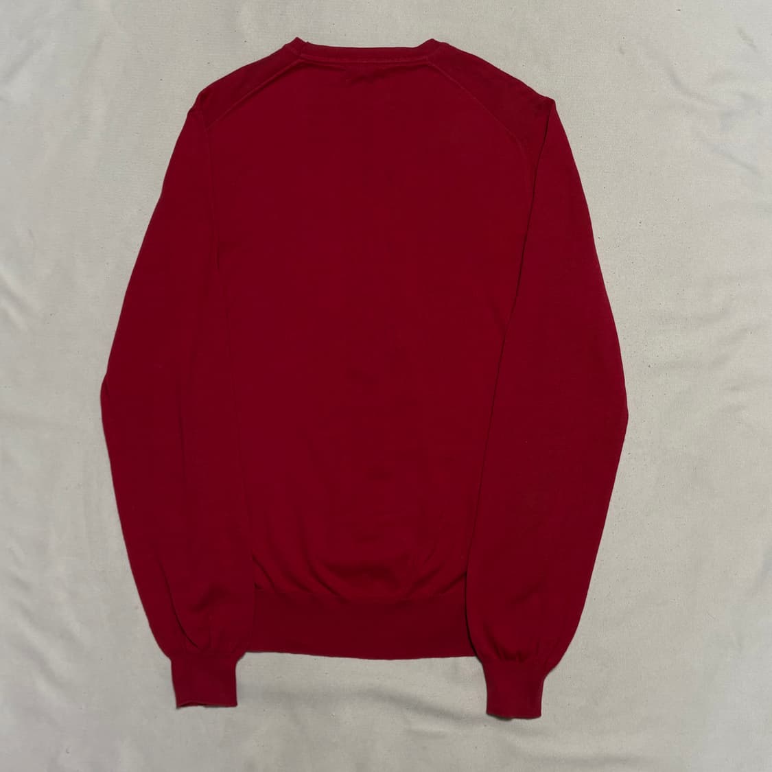 L 버버리 레드 코튼 니트 상품이미지3