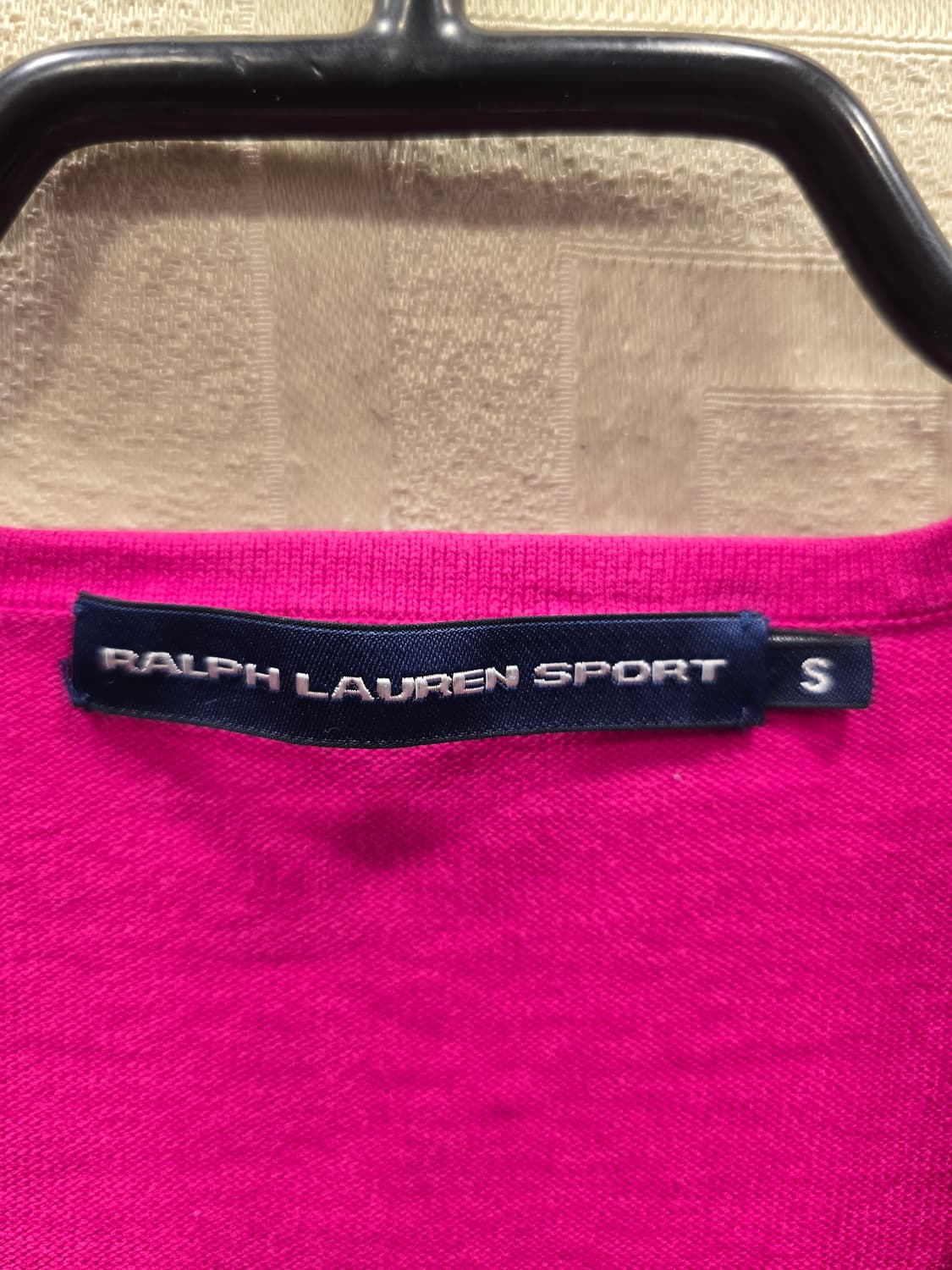 랄프로렌 스포츠 핑크 V넥 니트 티셔츠 S(55) 상품이미지6