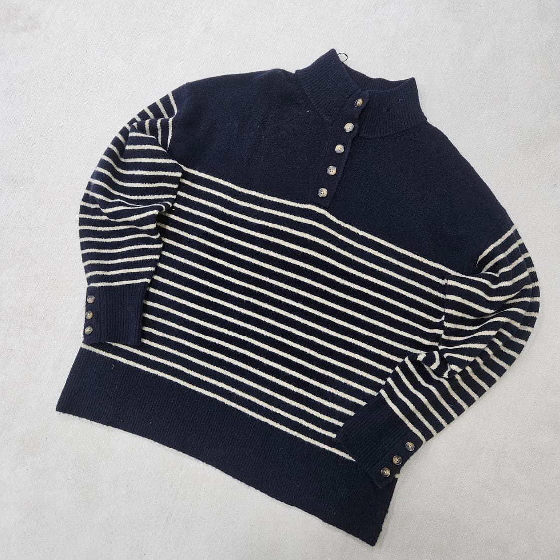 L 자라 스트라이프 모크넥 스웨터 0319Y 상품이미지1