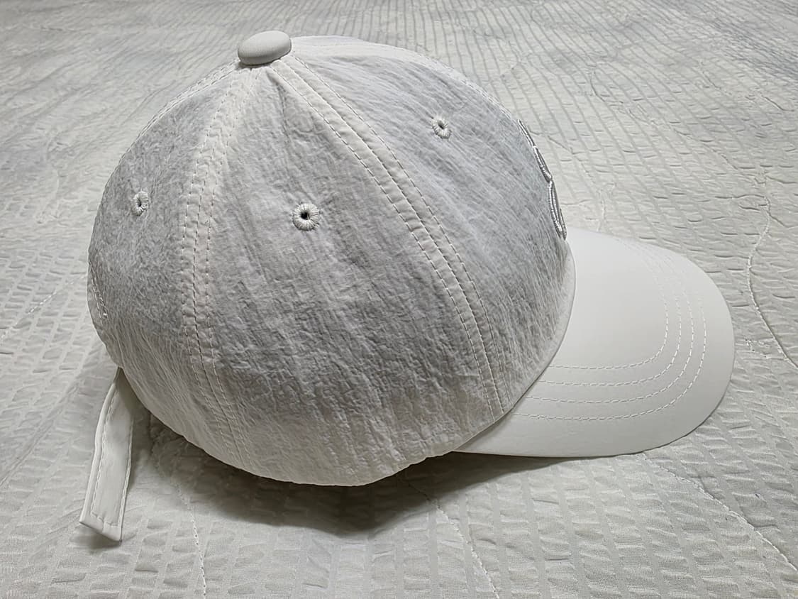 린에비뉴 LA 로고 나일론 볼캡 - 트리플 화이트 lin avenue 상품이미지6