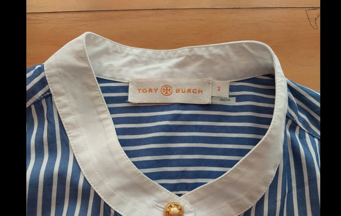 토리버치 스트라이프셔츠 사이즈 2 상품이미지3
