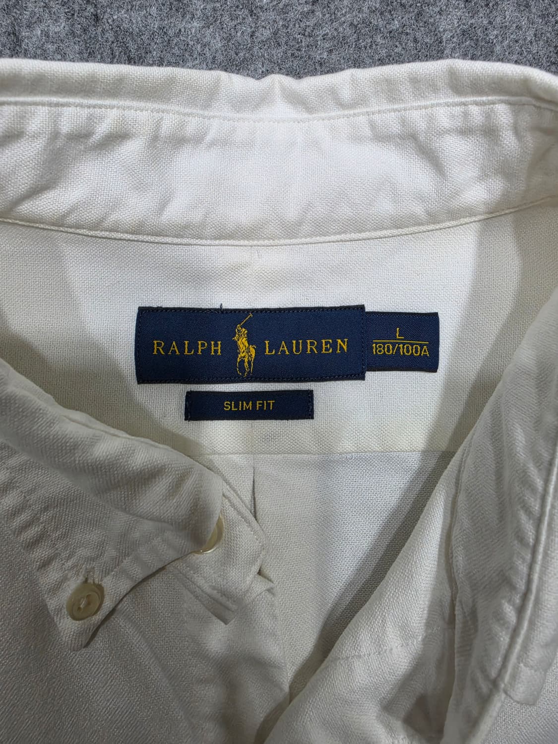 폴로 랄프로렌 슬림핏 멀티포니 옥스포드 셔츠 L 상품이미지6
