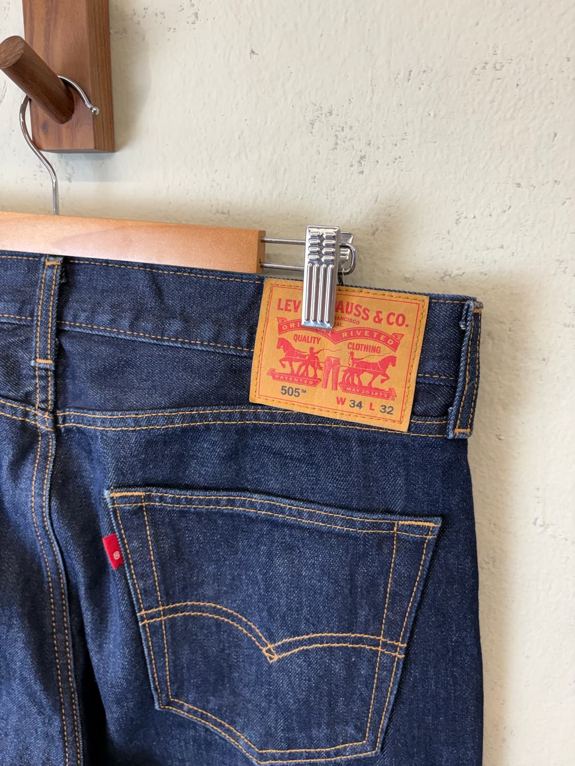 리바이스 505 진청 데님팬츠 상품이미지6