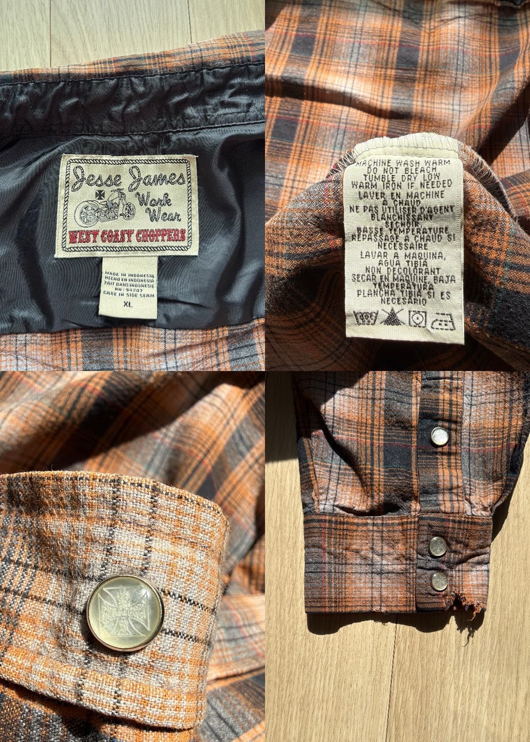 웨스트코스트차퍼 90s 플란넬 웨스턴 셔츠 상품이미지9