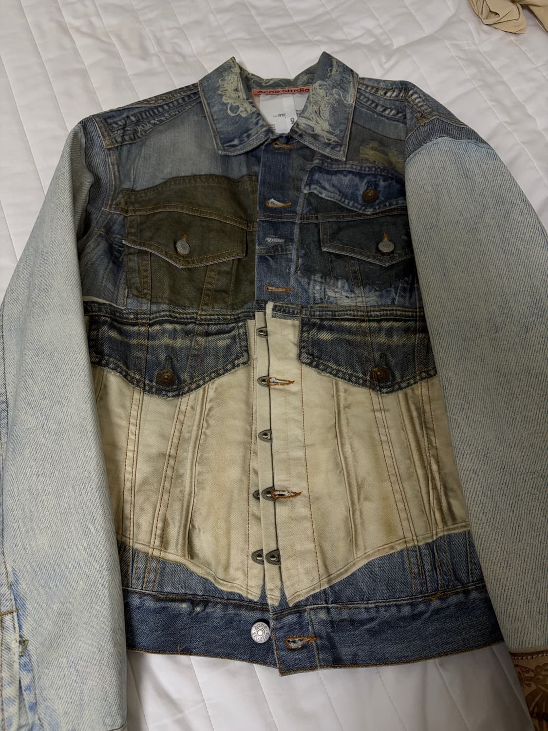 새상품) 아크네스튜디오 트롱프뢰유 데님 자켓 46 사이즈 상품이미지3