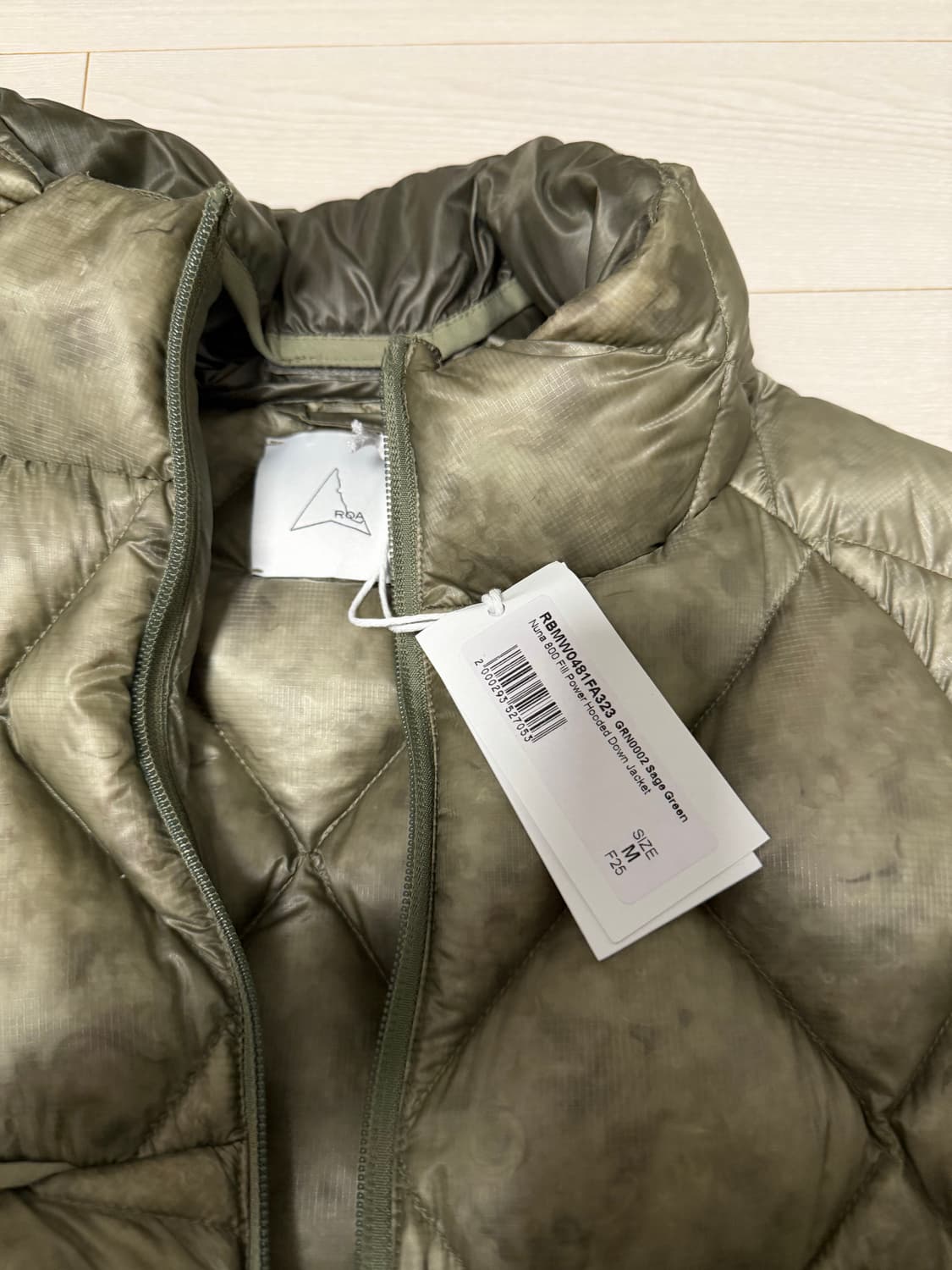 로아 하이킹 nuna 800 패딩 세이지그린 m 상품이미지2