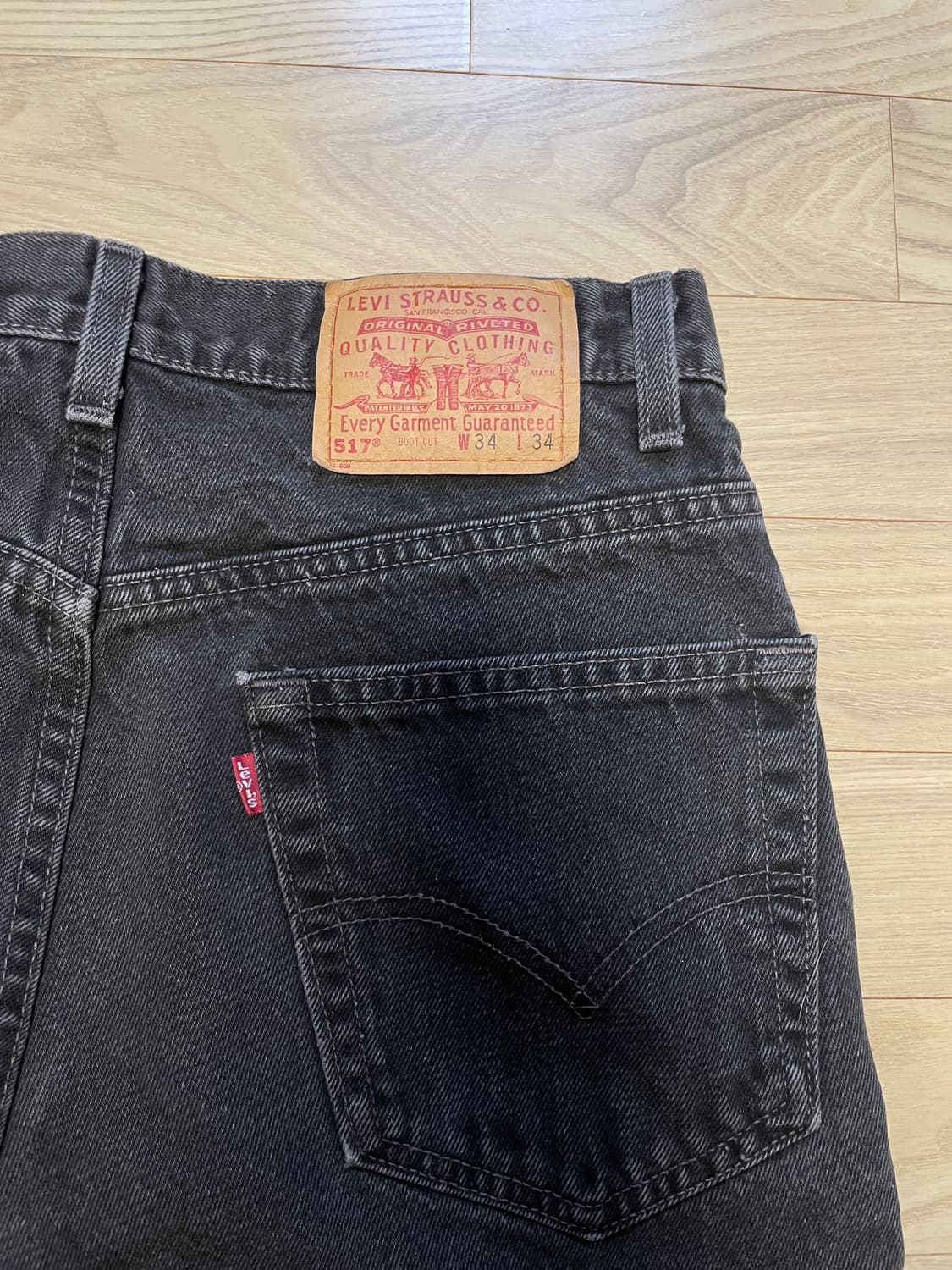 빈티지 리바이스 517  블랙 usa 팝니다 상품이미지6