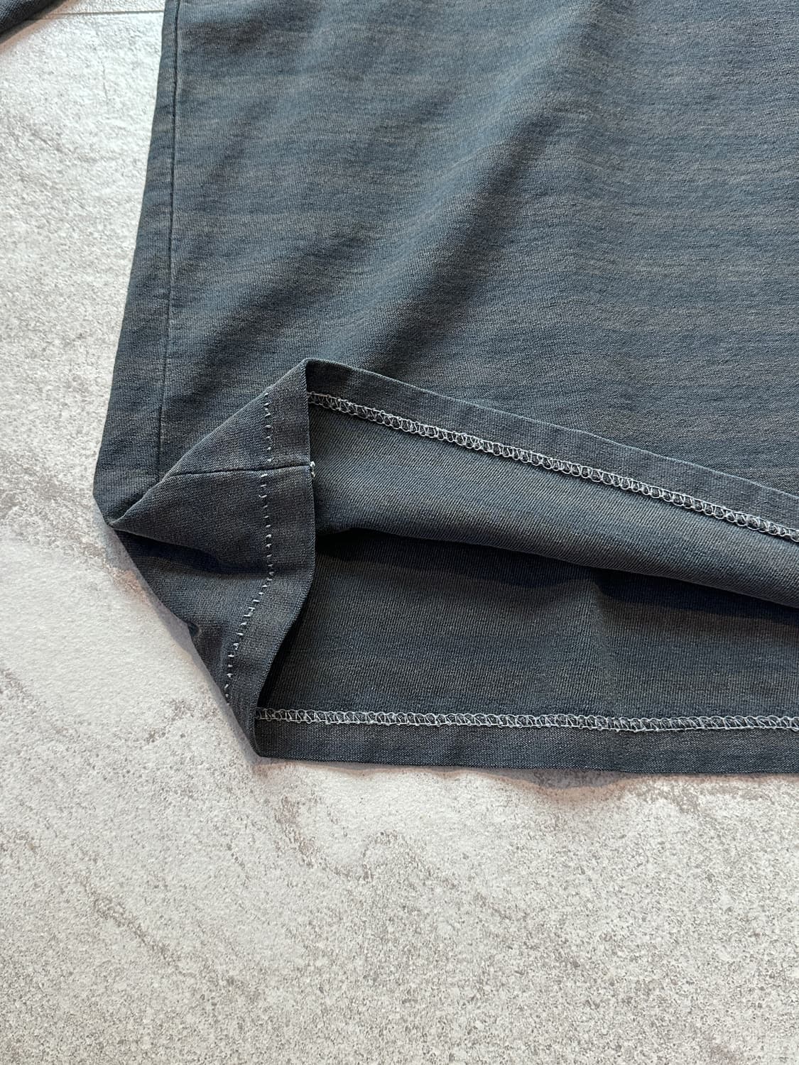 해칭룸 VTG 빈티지 스트라이프 티 다이드 블루 4사이즈 상품이미지5