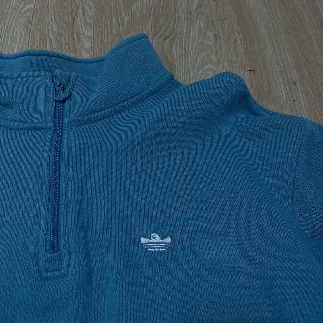 아디다스 X 마크곤잘레스 하프집업 맨투맨 [코랄 블루] M/95 상품이미지4