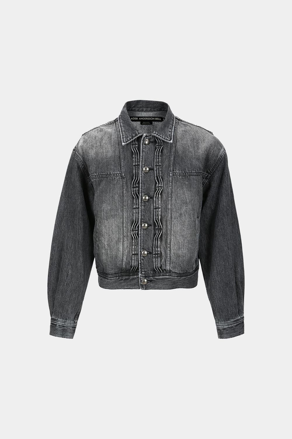 (앤더슨벨) WAVE DENIM BOMBER JACKET (BLACK) 상품이미지6
